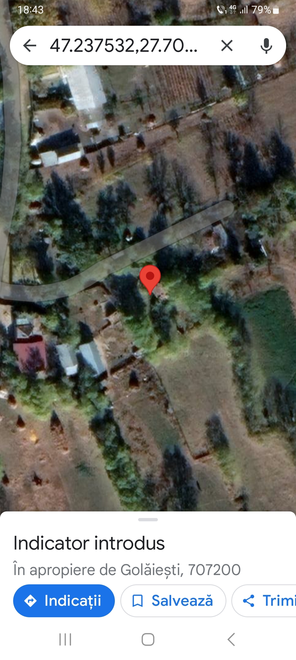 Teren intravilan sat Golaiesti jud.Iasi