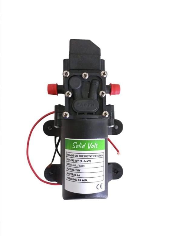Pompa apa cu presostat 12 V externa 6 l/min pentru rulota