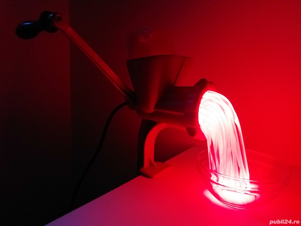 Lampa veioza masina tocat retro steampunk Flacara Romania hand made DIY