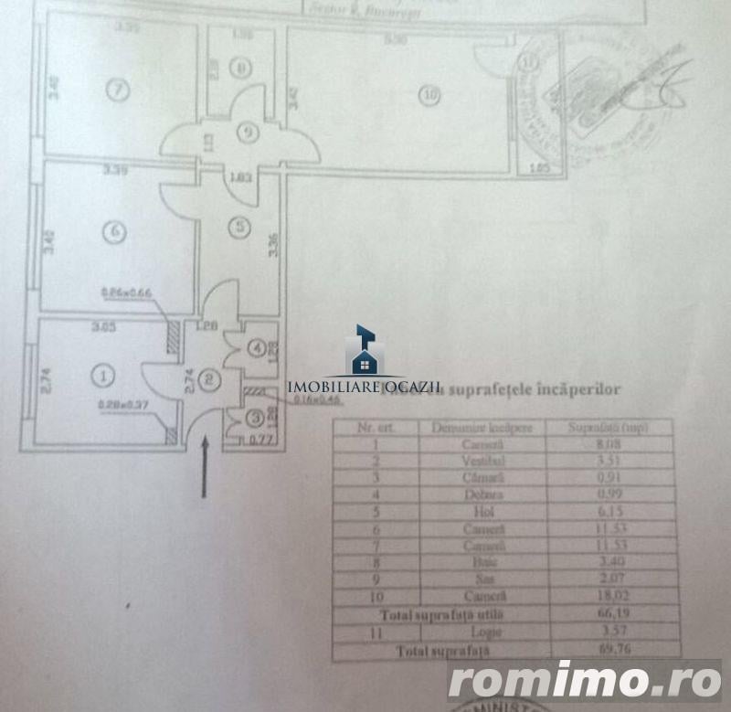 Vanzare Apartament 3 Camere Decomandat Berceni-Turnu Magurele