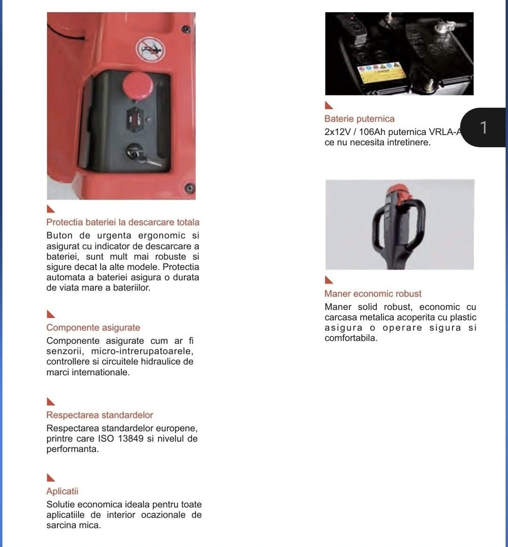 Transpalet electric VALLIFT