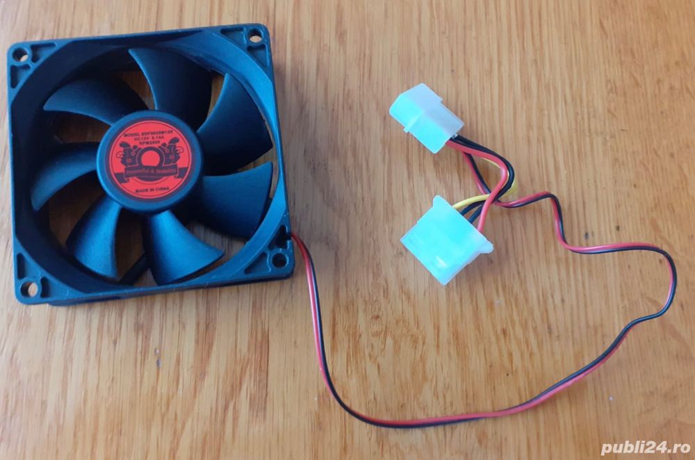 Cooler / Ventilator, Dimensiuni 80 x 80 x 25 mm