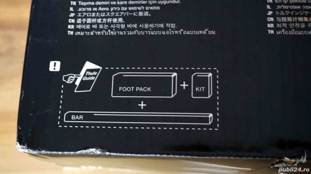 Portbagaj auto - THULE 754 Sistem Rapid