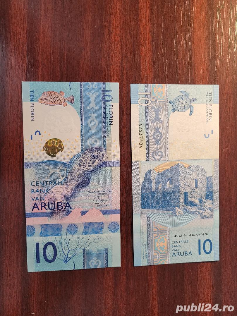 Colectionar, vand bancnote din Insula Aruba