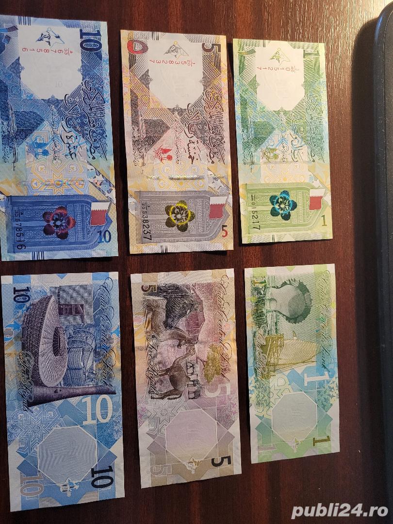Colectionar, vand bancnote din Qatar