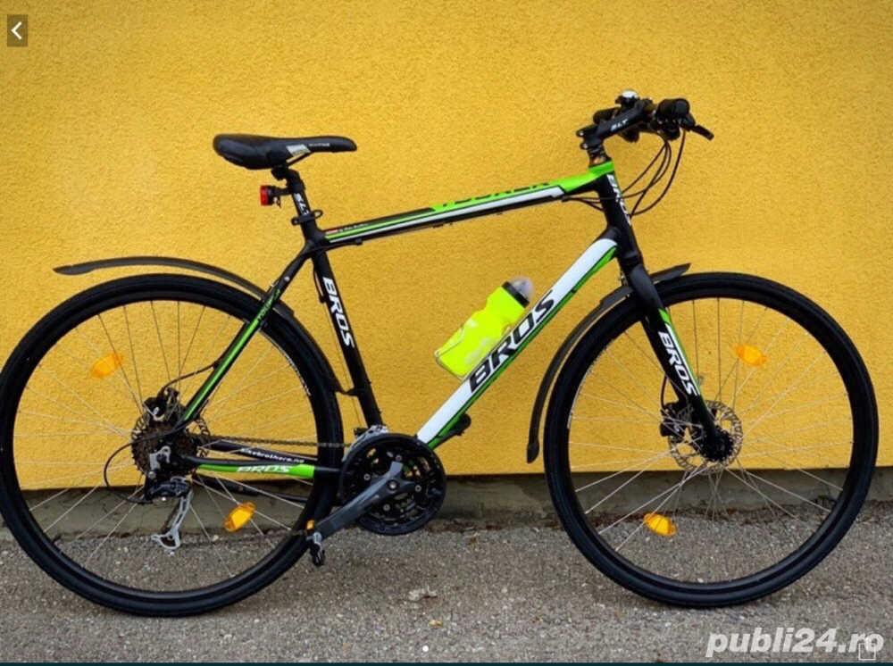 Vand bicicleta BROS, roti pe 28, frane hidraulice,echip full Shimano !
