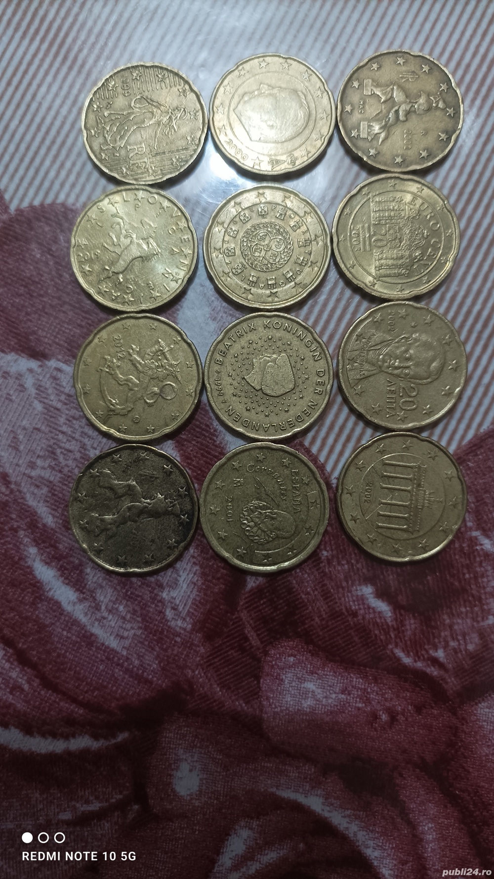 monede 20 eurocenți 