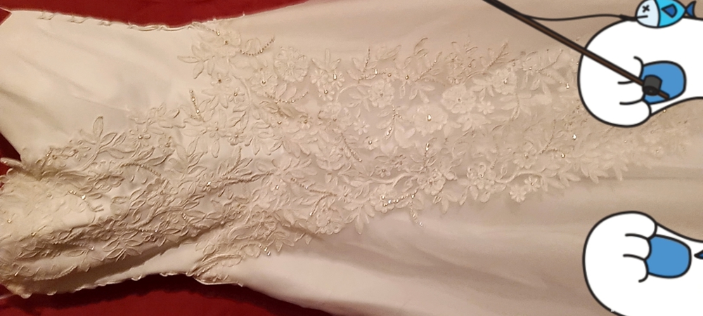 Rochie de mireasa, pietre Swarovski.