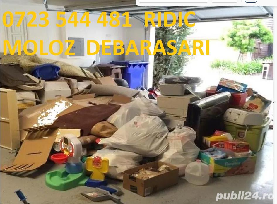 Debarasari mobila apartamente ridic mobila veche ridic moloz mutari transport 