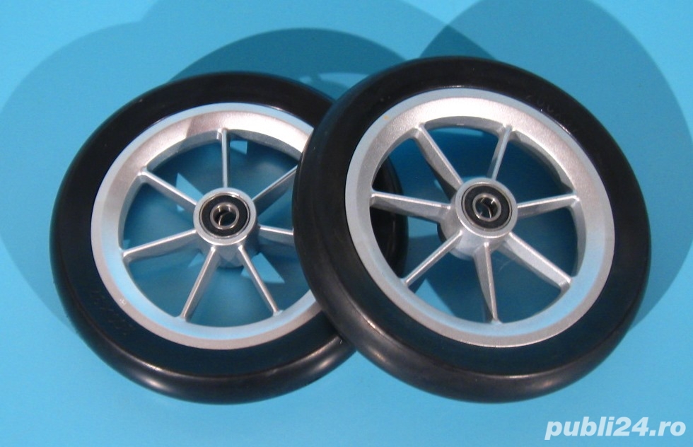 Roata cu cauciuc plin pentru carucior copii LMB - set