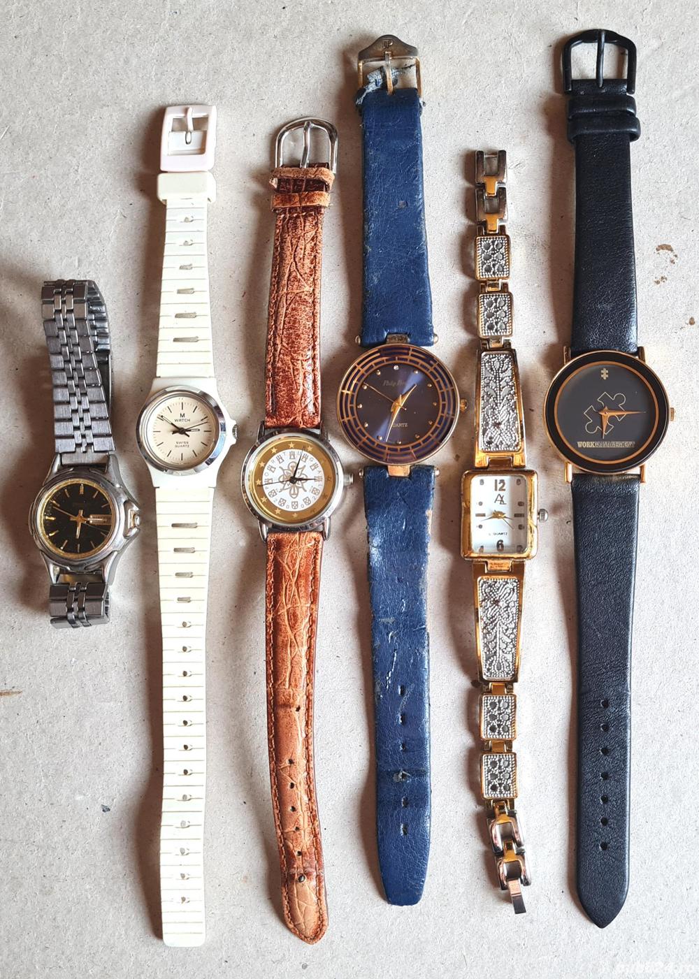 lot 6 ceasuri fashion damă, vechi, funcționale