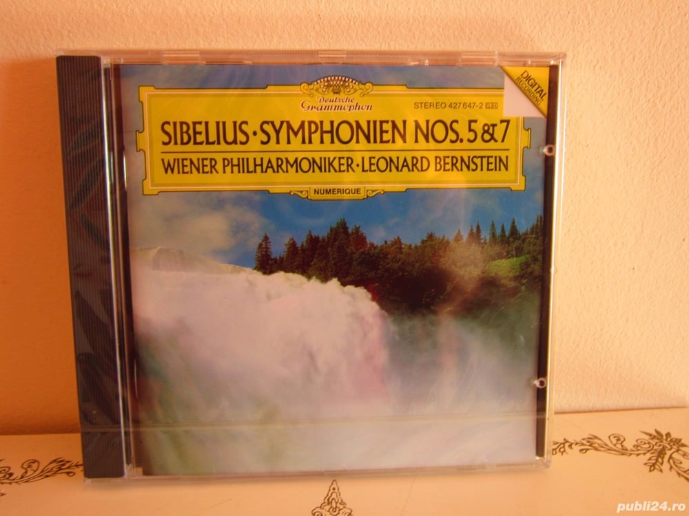 cadou rar  cd Sibelius -Simfonia 5&7 dir.Leonard Bernstein Germany'89 sigilat