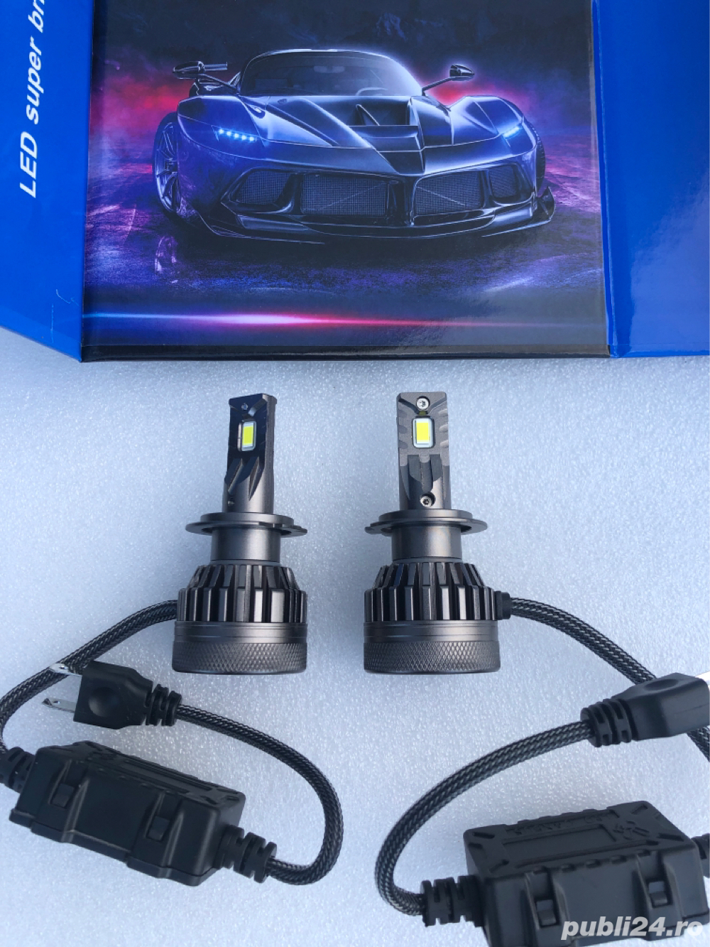 Becuri cu Led H7, Canbus, A7PRO, 350W, 6000K, 35000 lm