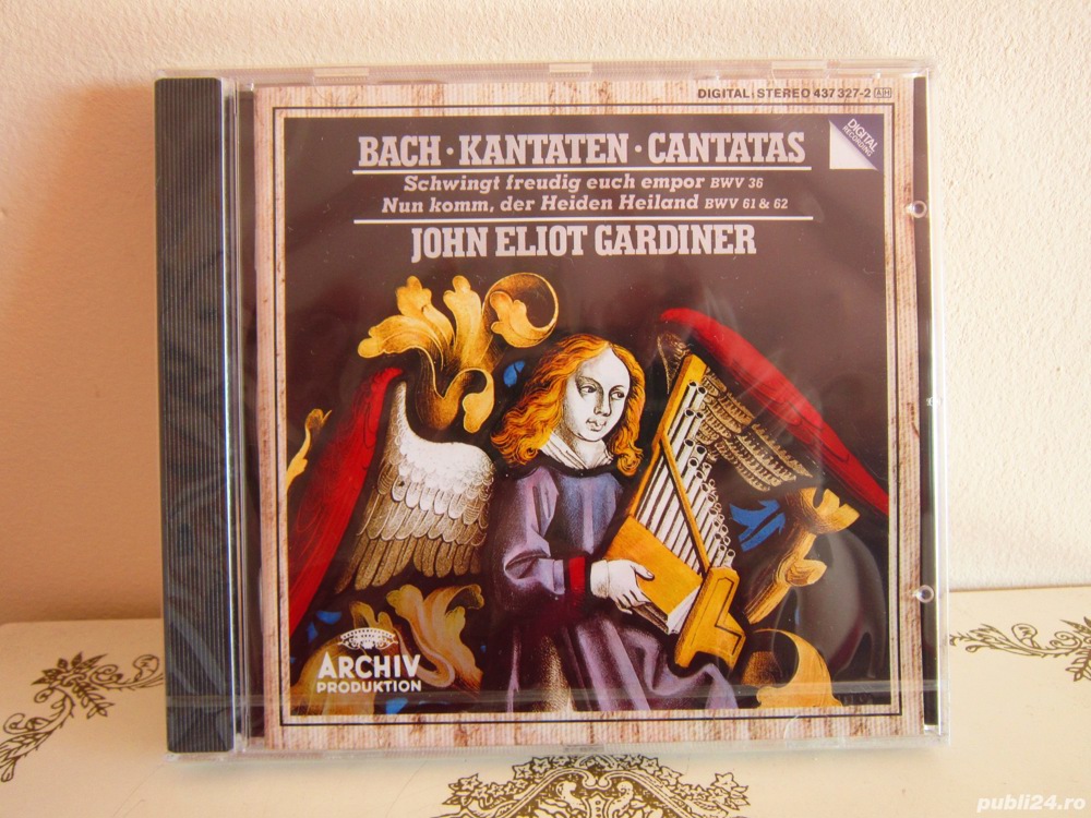 cadou rar cd Bach  - Advent Cantatas -Londra 1992 sigilat