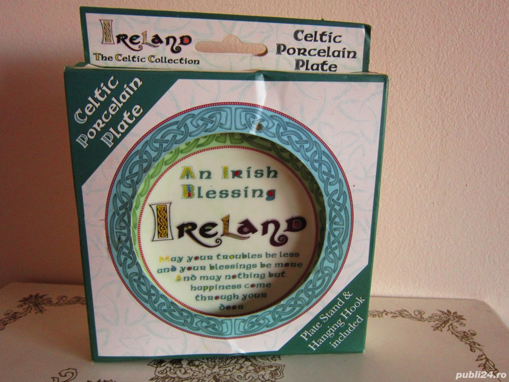 farfurie portelan O binecuvântare irlandeză The Celtic Collection 