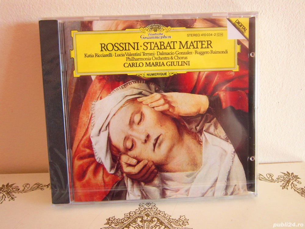 cd Rossini - Stabat Mater -dirijor Carlo Maria Giulini Germania 1982
