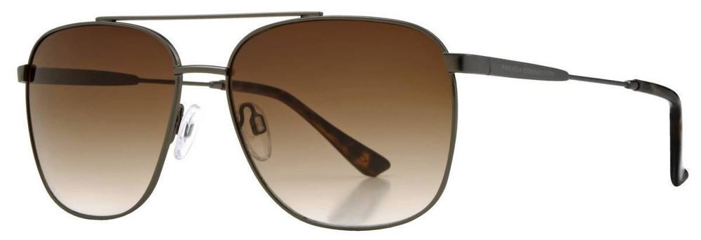  Ochelari de soare FRENCH CONNECTION FCU754 MATTE Gun Metal/Brown Gradient D-Frame Sunglasses