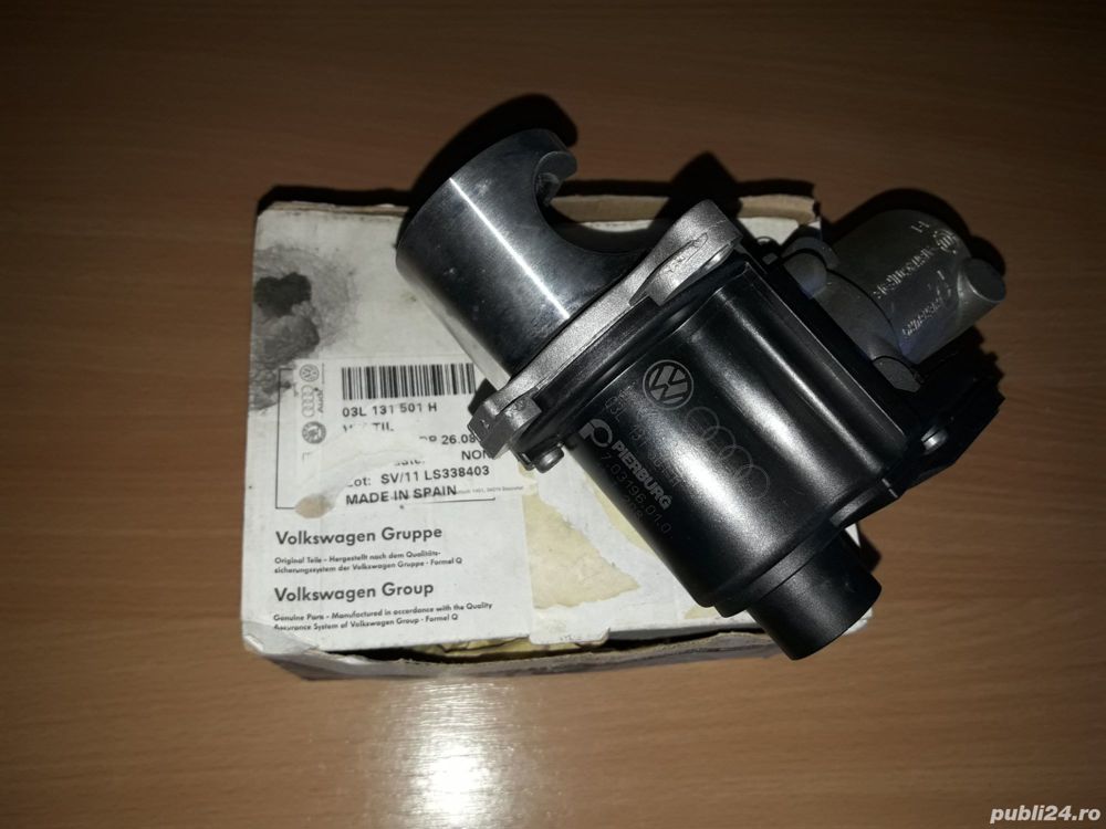 Supapa EGR (AGR) piesa originala VW 03L 131 501 H, VW T5 2.0 TDI 180PS 2009-2015