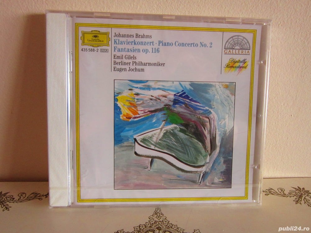 cd Brahms Piano Concerto No.2 &Fantasie Op116 Emil Gilels,Eugen Jochum  