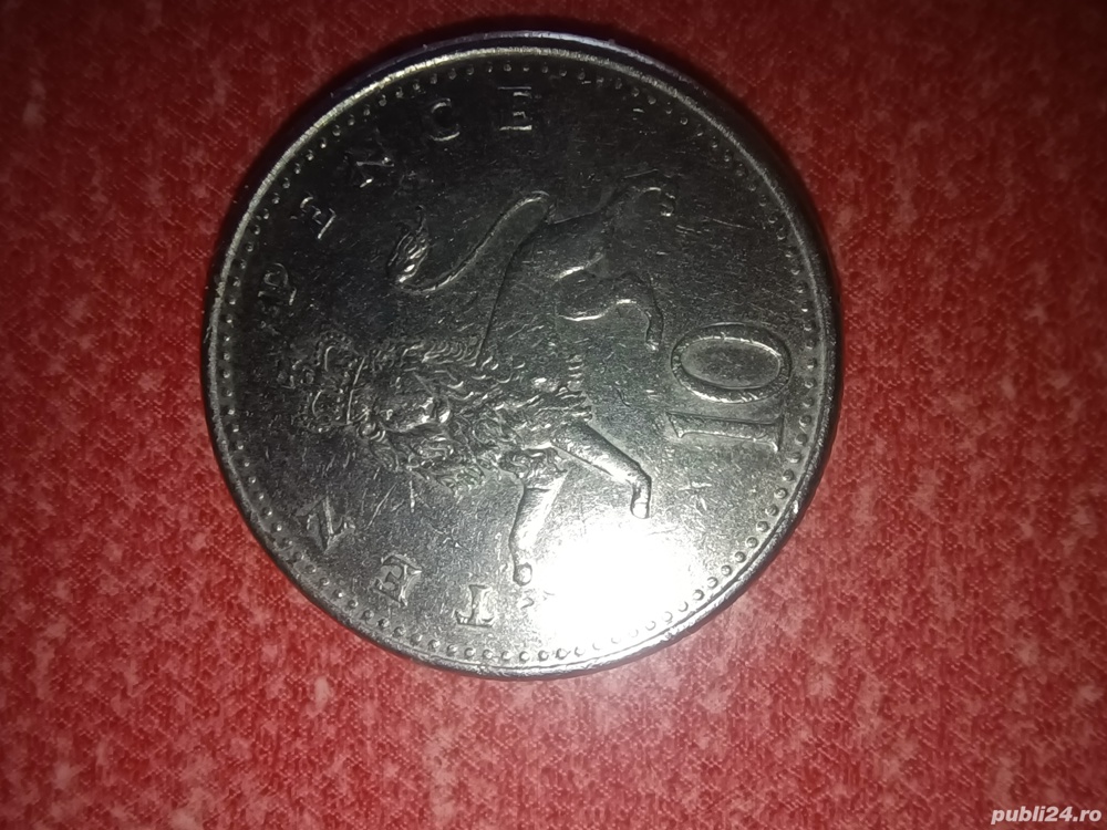 vand moneda rara din 1992 10p ten pence