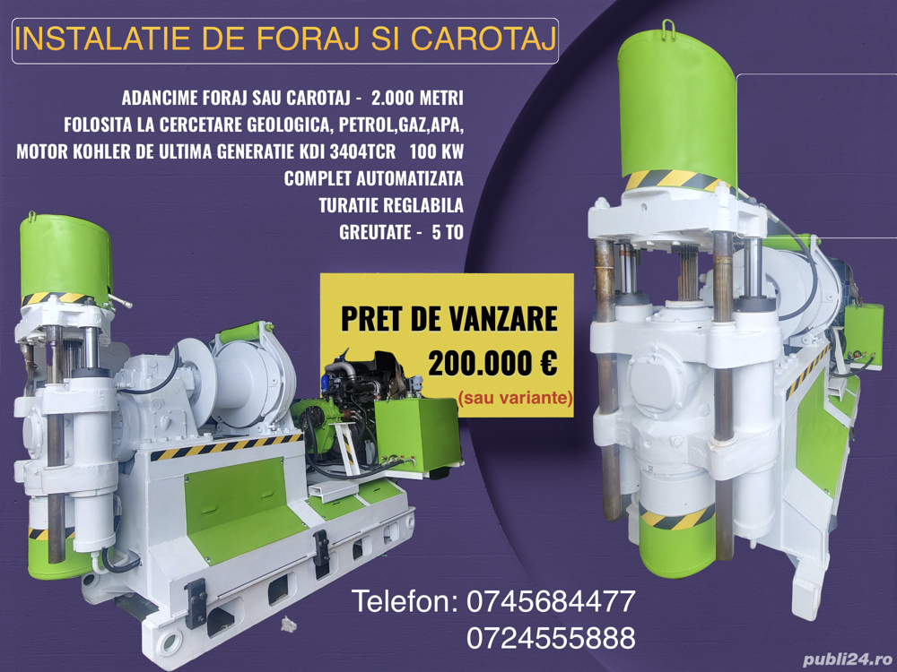 instalatie foraj