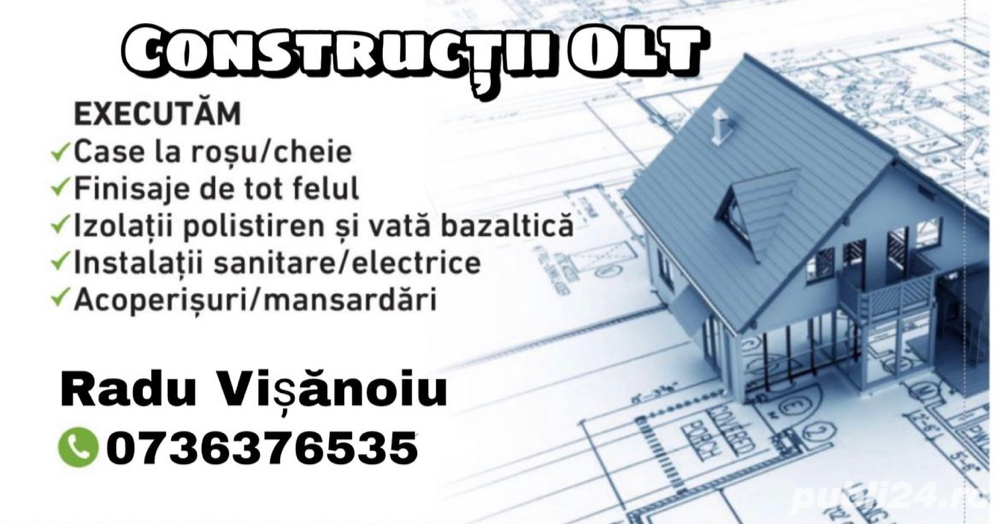 Firma executam Lucrari de constructii pe tot judetul Olt 