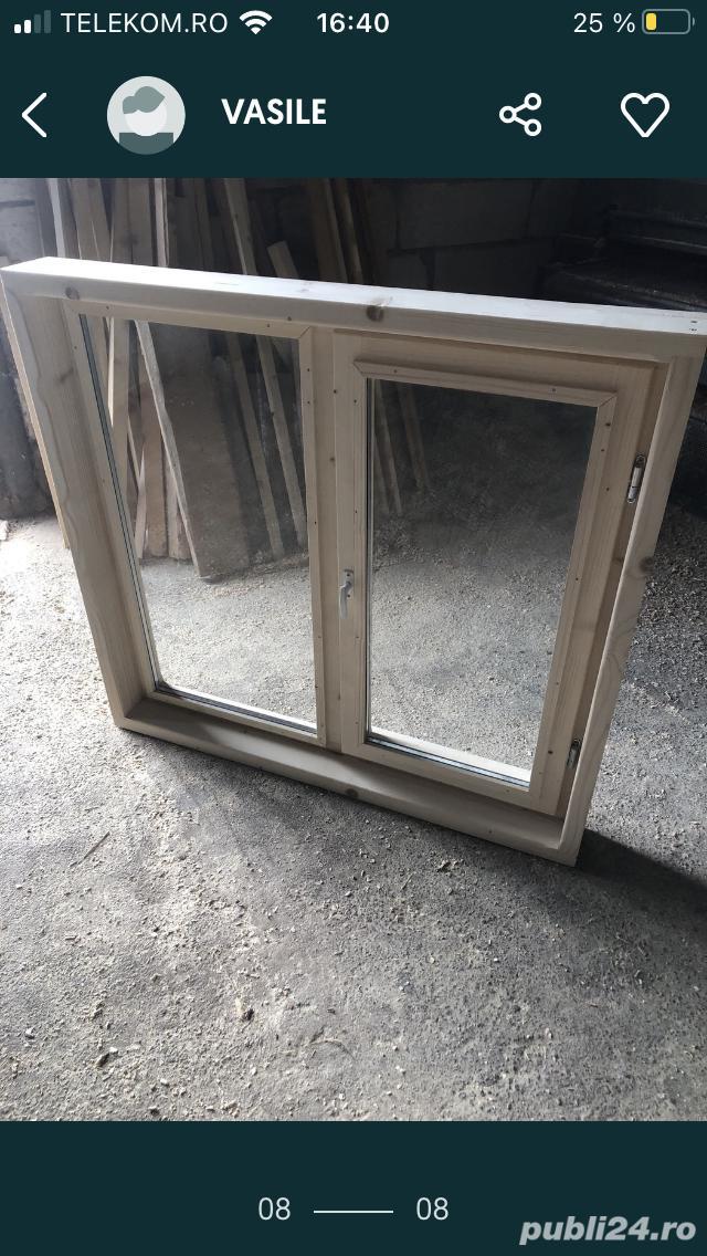 Ferestre lemn cu geam termopan