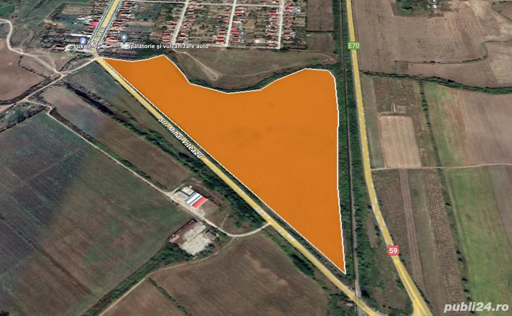 Teren Intravilan Extins Cu Front Stradal Deta (Timis) 145.000 MP