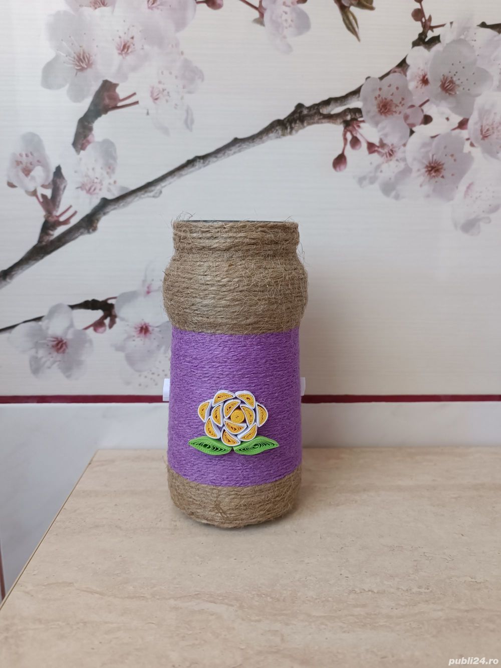 Vaze decorative cu sfoară 