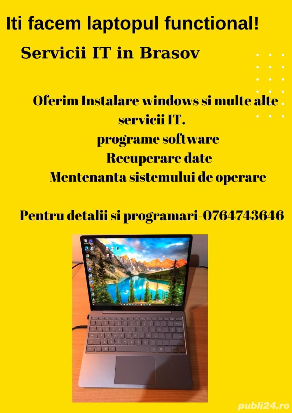 Instalare windows și servicii IT Brasov