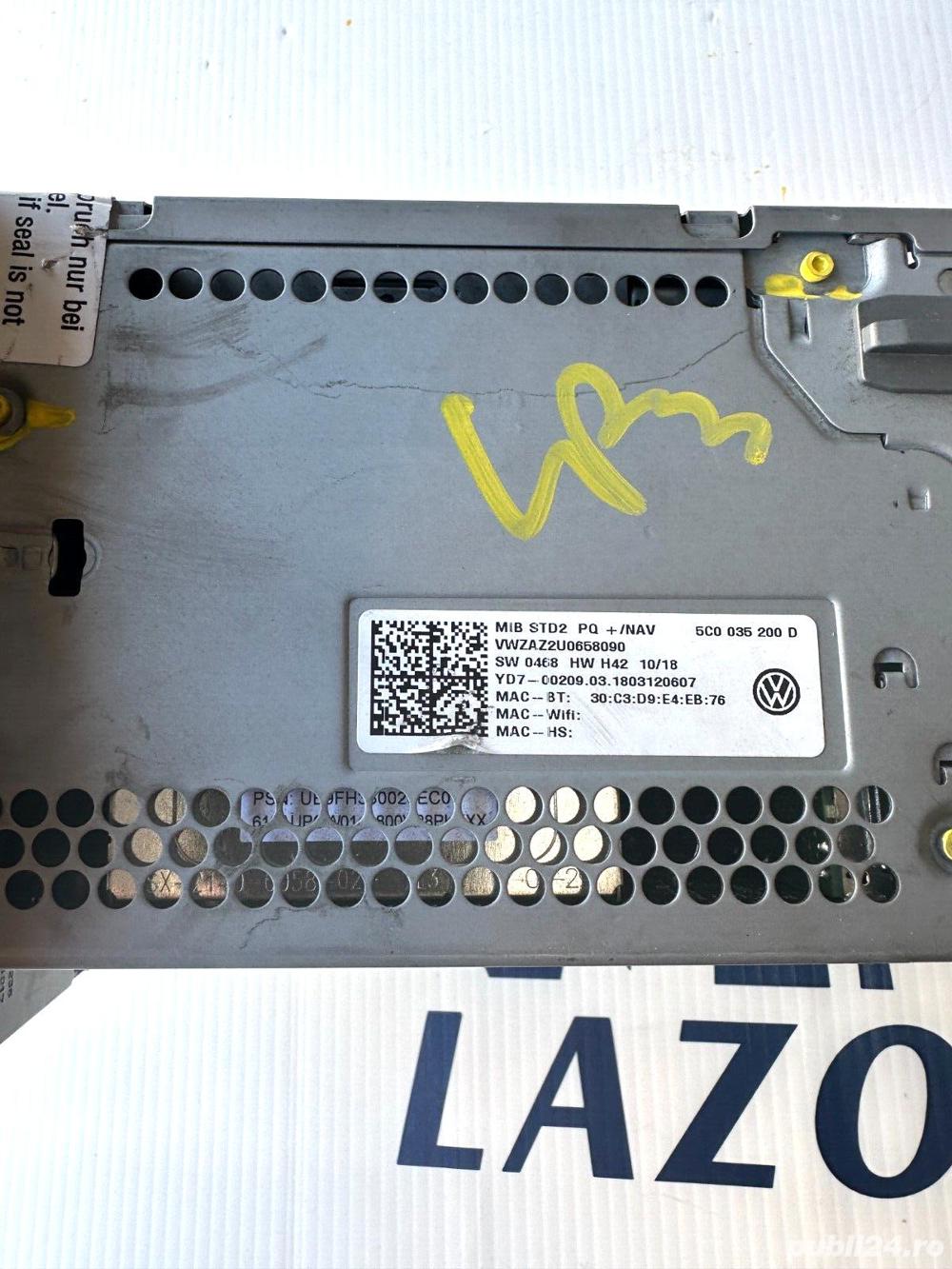 Cod deblocare 2016 vw jetta mib std2 pq +/nav carplay radio player display oem, decodare auto