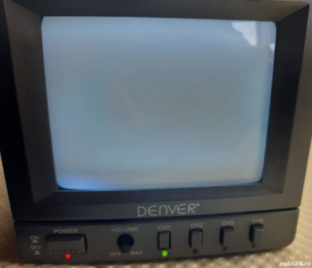 Monitor Denver SC-1 4 Canale supraveghere Video/Audio 5,5" Vintage