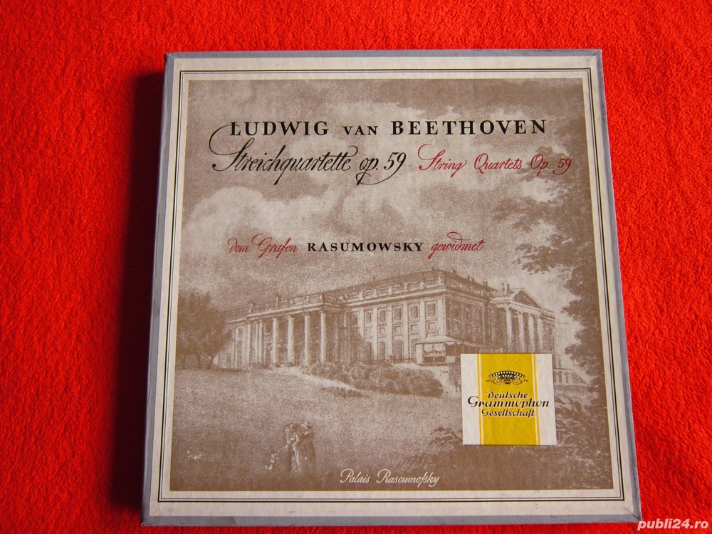 rar vinil Beethoven Cvartete de Coarde -Koeckert Quartett Germany 1957