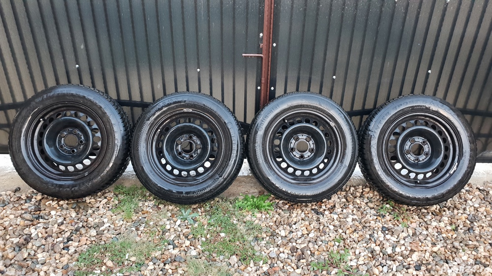 4 Jante cu cauciucuri 195 65 15 T ,  Mercedes , Vw , Audi , Skoda , Seat