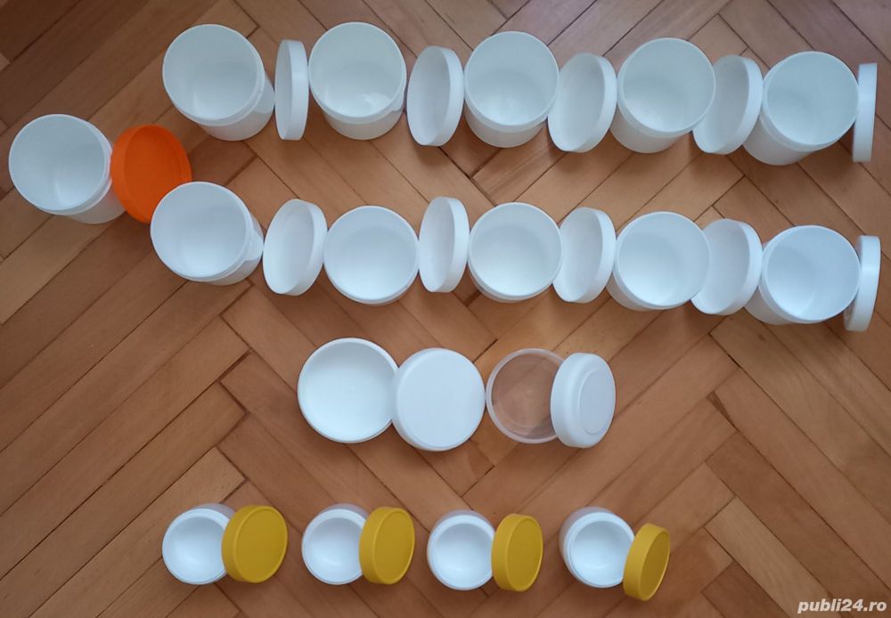 Set borcane recipiente cosmetice plastic sau sticla