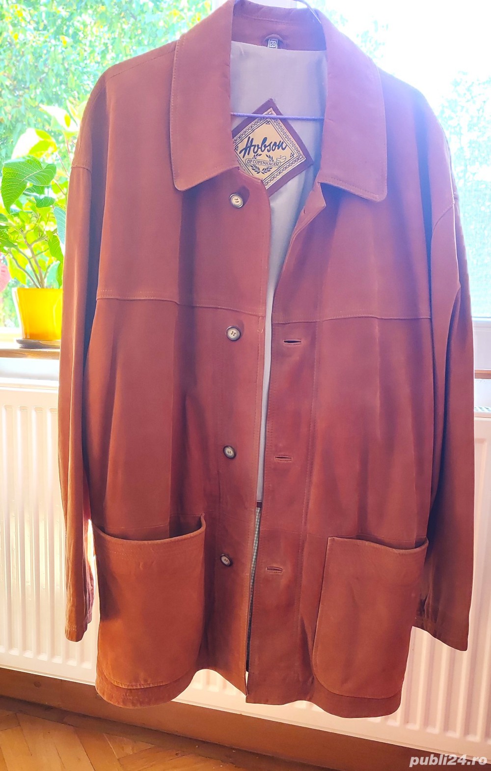 Jacheta de piele eleganta Hobson 50