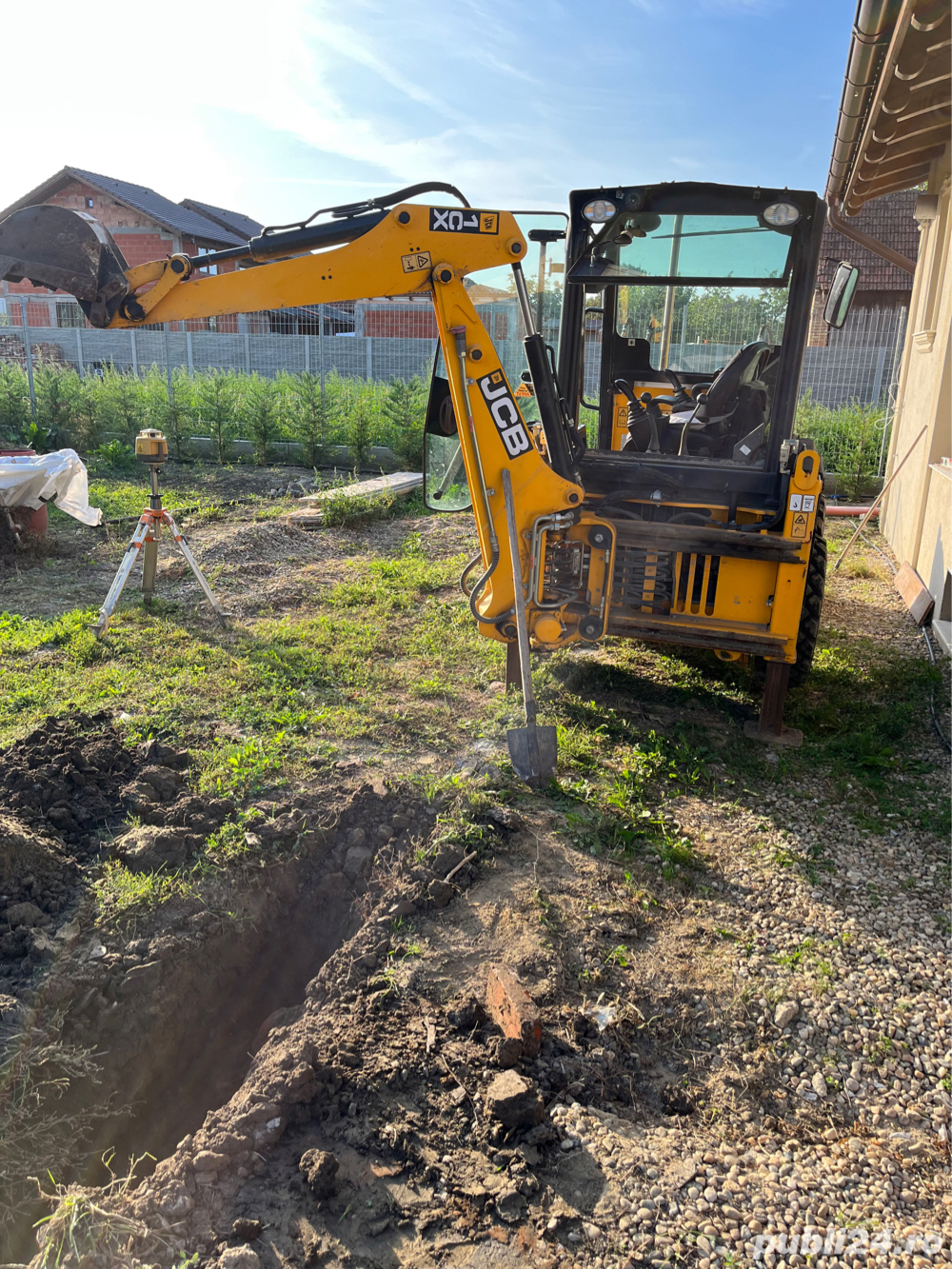 Execut gauri stalpi gard cu burghiu,sfredel