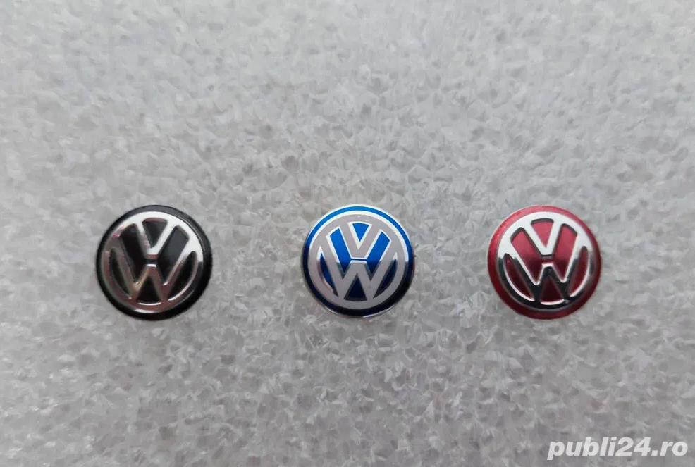 Sticker embleme sigle VW Volkswagen logo cheie aluminiu key
