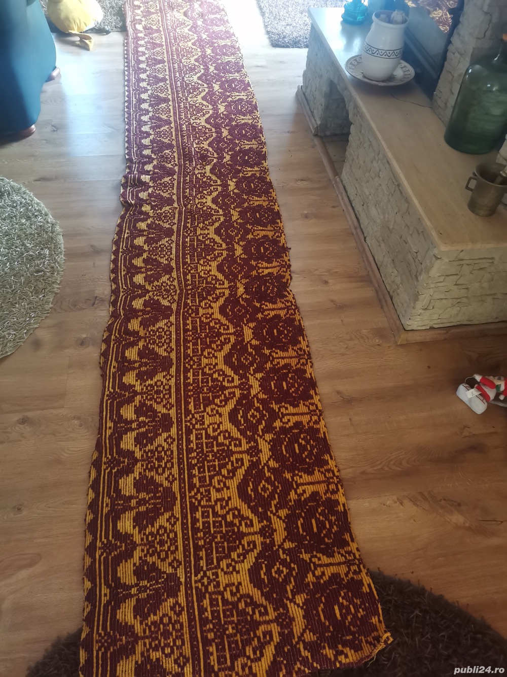 Macat taranesc 80 de ani, tesut la stative lungime 3.90 latime 0.70 metri
