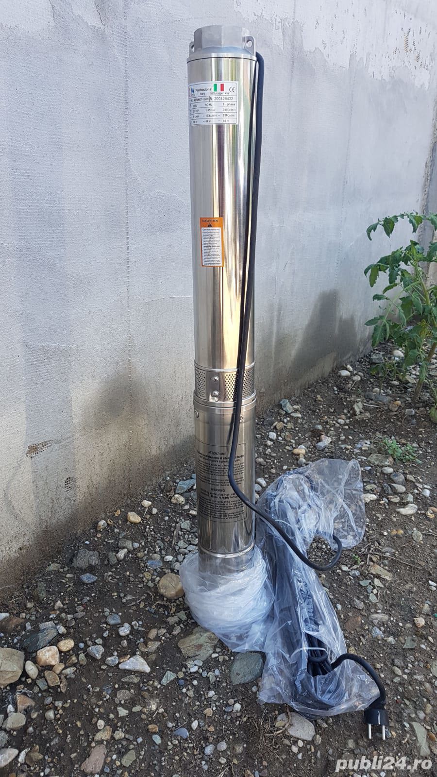 Pompa submersibila profesionala ptr decolmatarea puțurilor,urgent