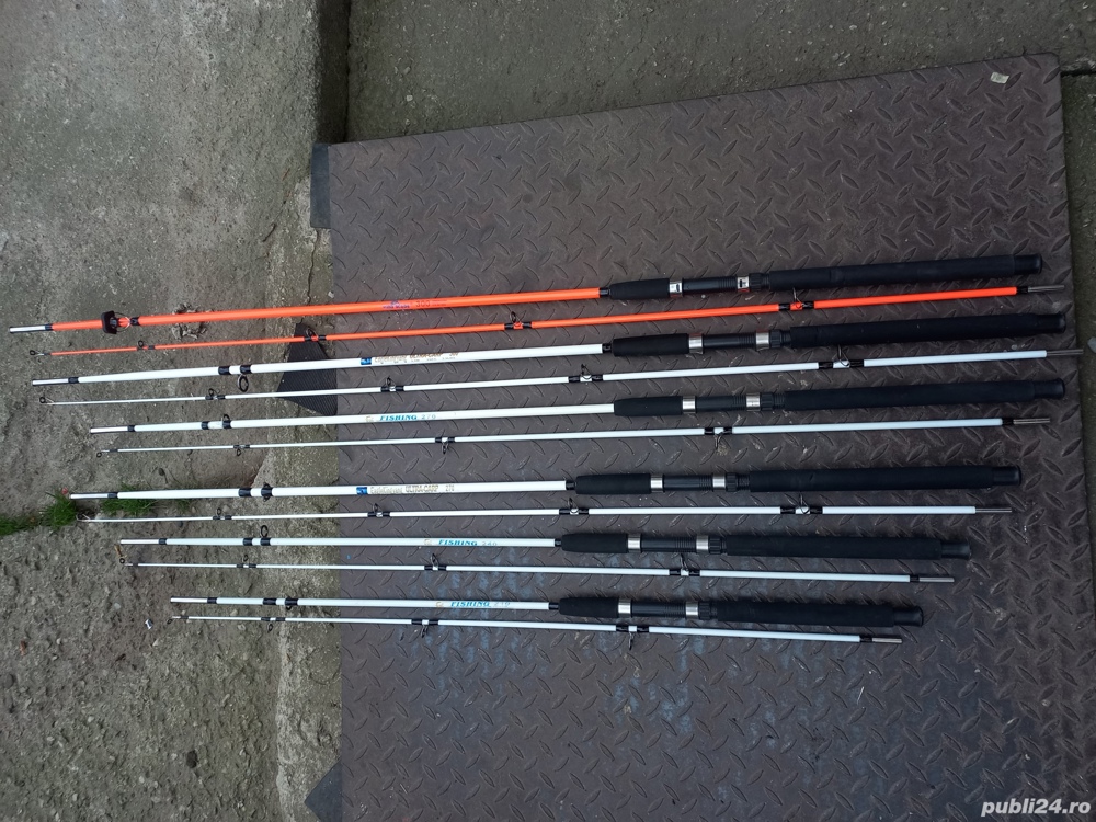 Lanseta fibra plina , acțiune mare, 2 segmenti 2.1m , 2.4m, 2.7m, 3m