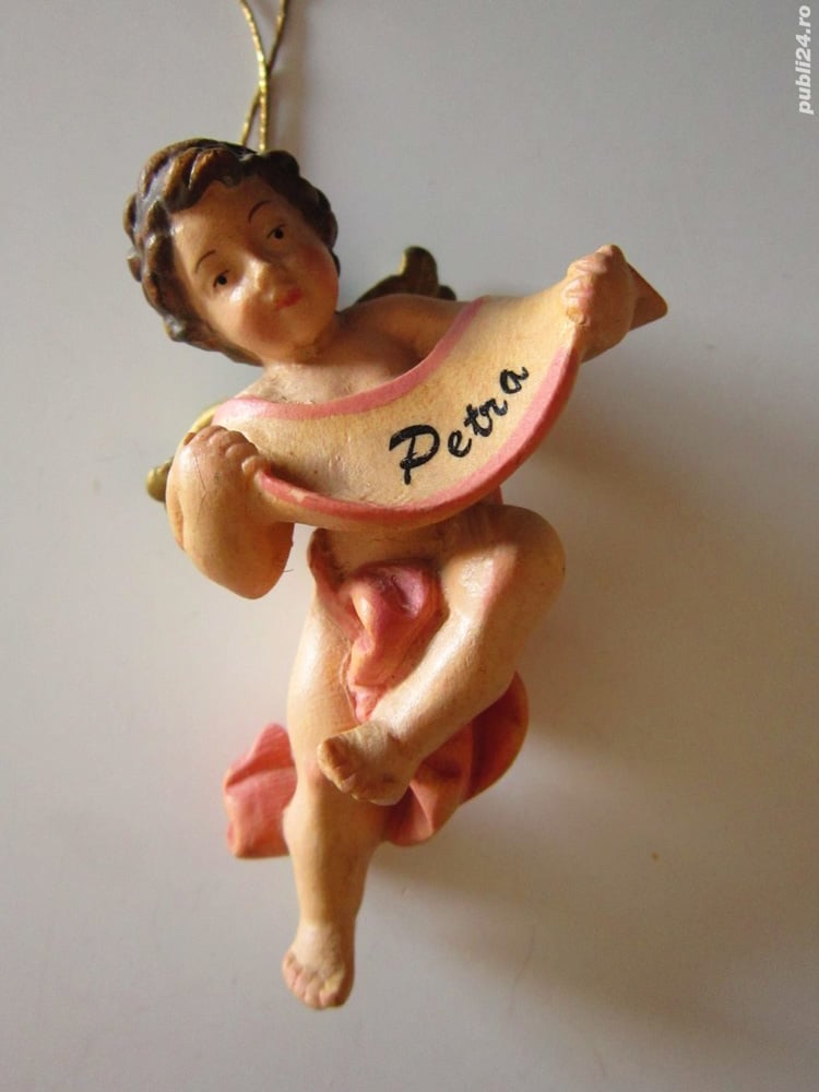 cadou rar Inger vintage colectie Italia '80 sculptura lemn 