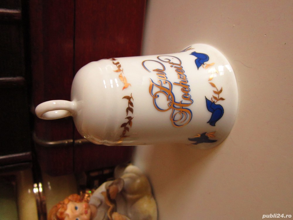 rar Clopot colectie portelan pictat aur Germania