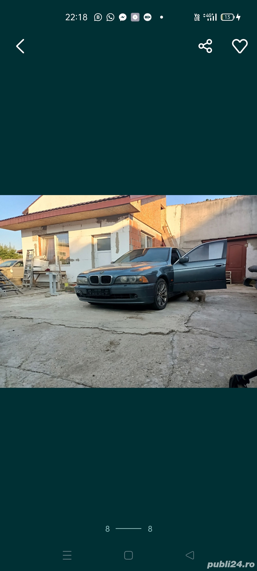 Desfac orice piesa BMW seria 5 E39 Facelift 525D de 163 de cai in stare foarte buna