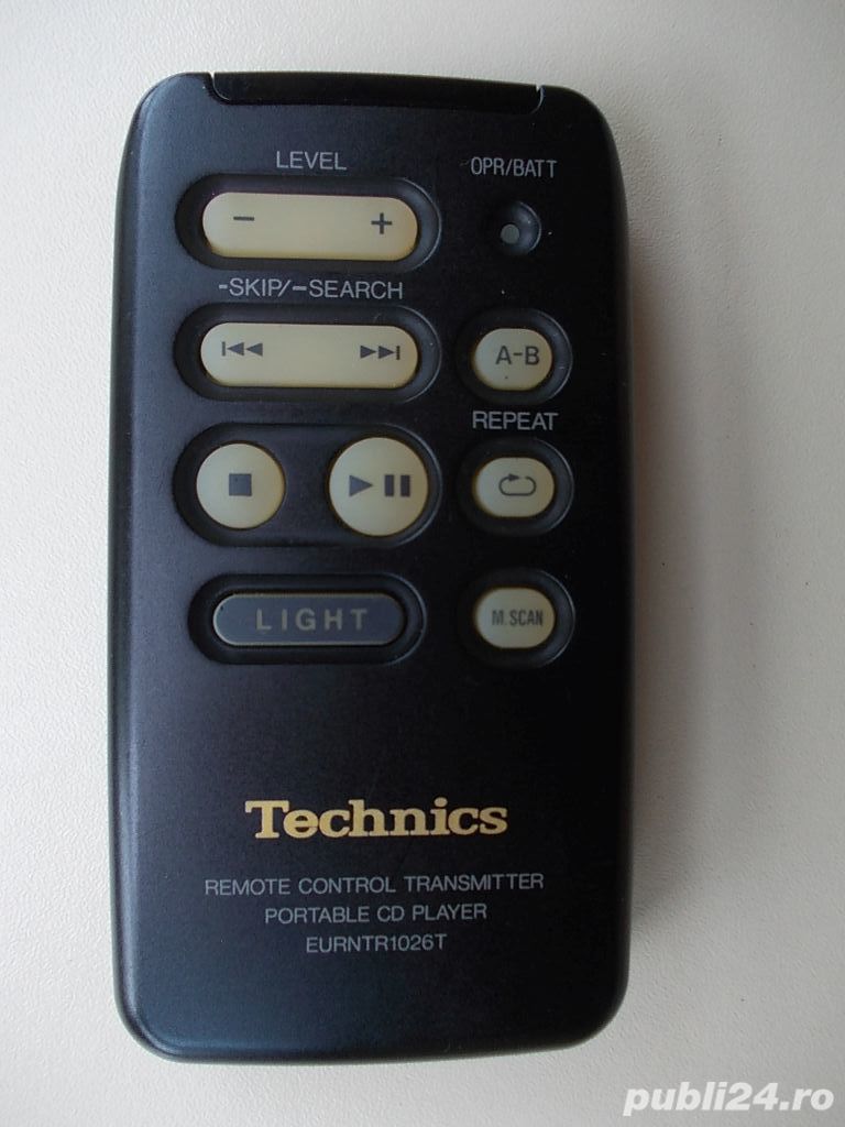 Telecomanda TECHNICS Eurntr1026t,Rak-Hda10wh,Rak-hda25wh,Rak-ch159wh,Rak-Sa009x pentru sisteme audio