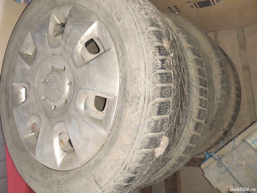4 roti, 175/65 R 14, pt Skoda Fabia, cu capace!