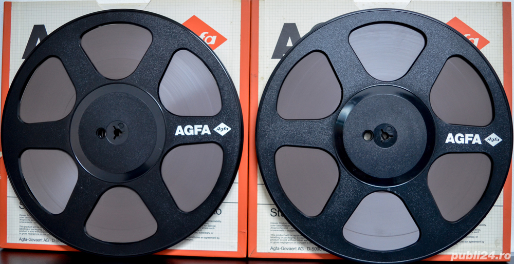 benzi pt.magnetofon AGFA NOI 26,5cm cutie din carton  (Totu original) 