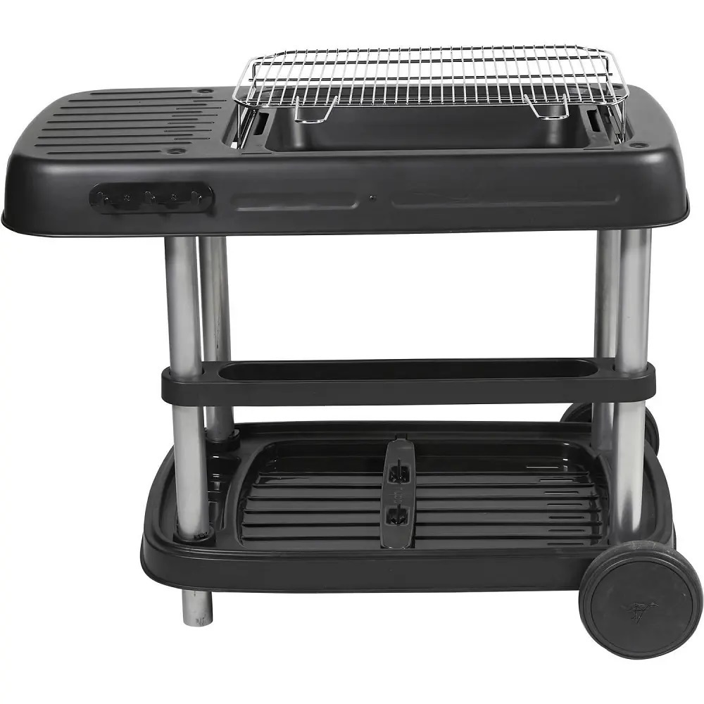 Vand Gratar cu 2 roti pe carbune HYBA XL 1, Otel, 110x60x85 cm, Nou, 299 Lei.  - Produsul este NOU s