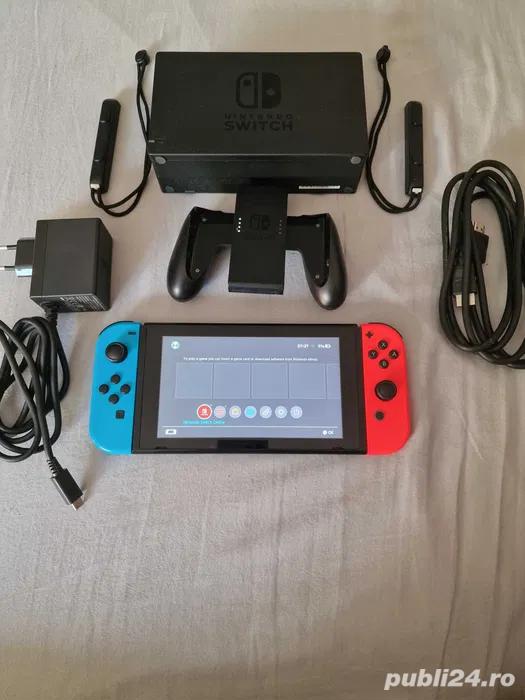 Consola Nintendo Switch, modata cu card 64-128-256-512 GB