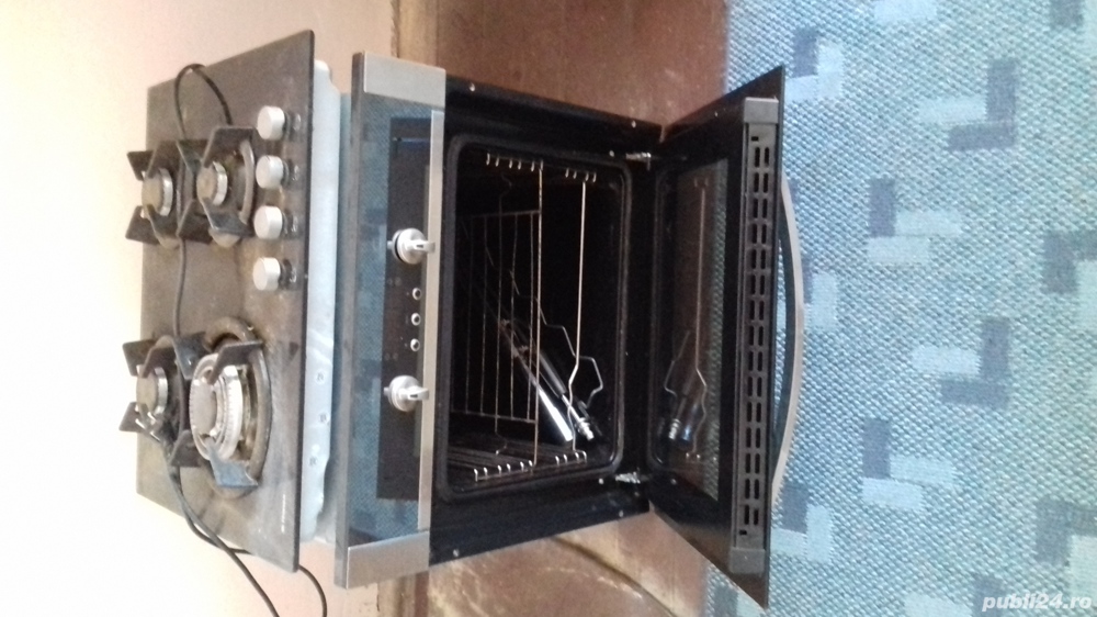 Plita pe gaz+cuptor electric Hansa